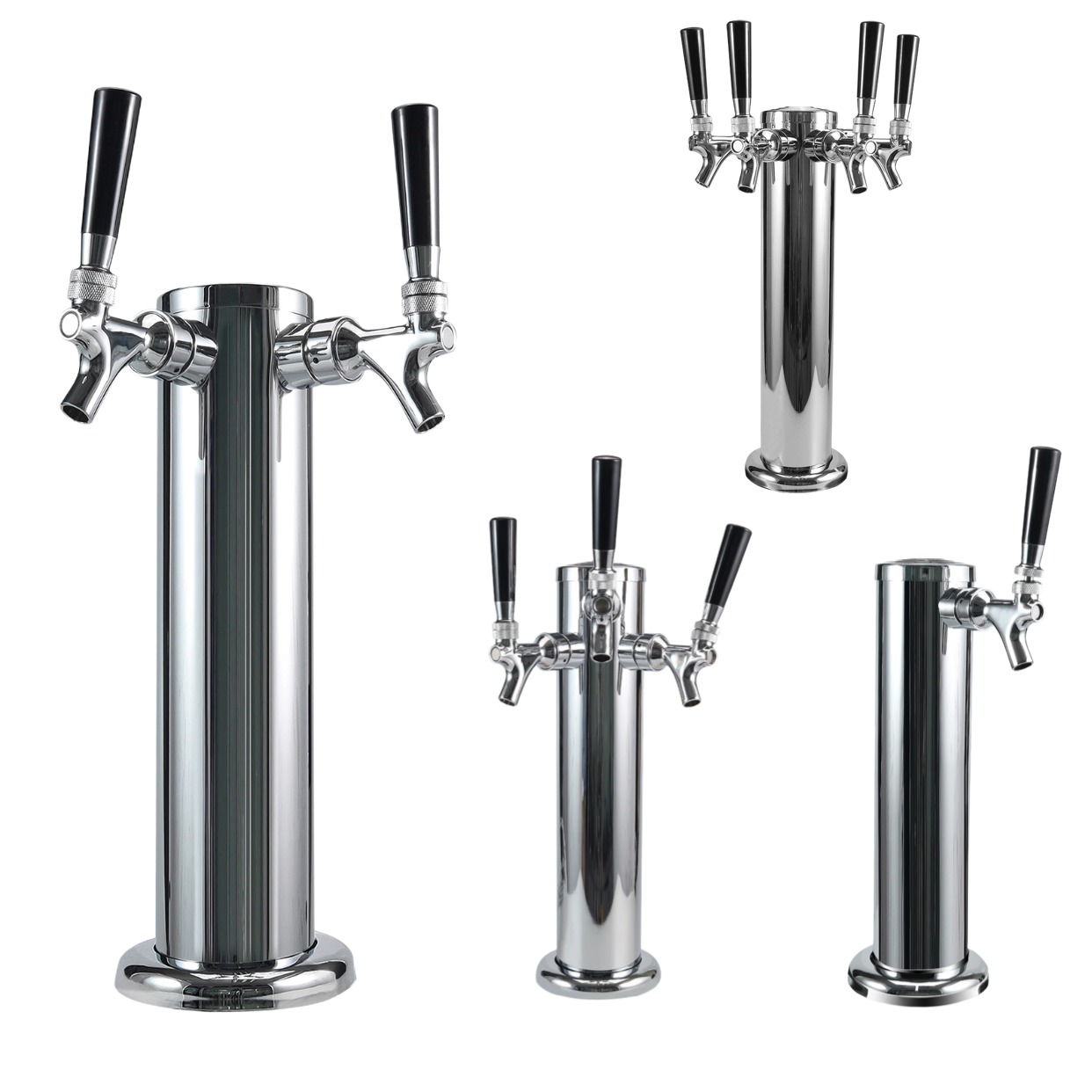 Column Beer Tower | Stainless Steel Draft Beer Dispensing Tower