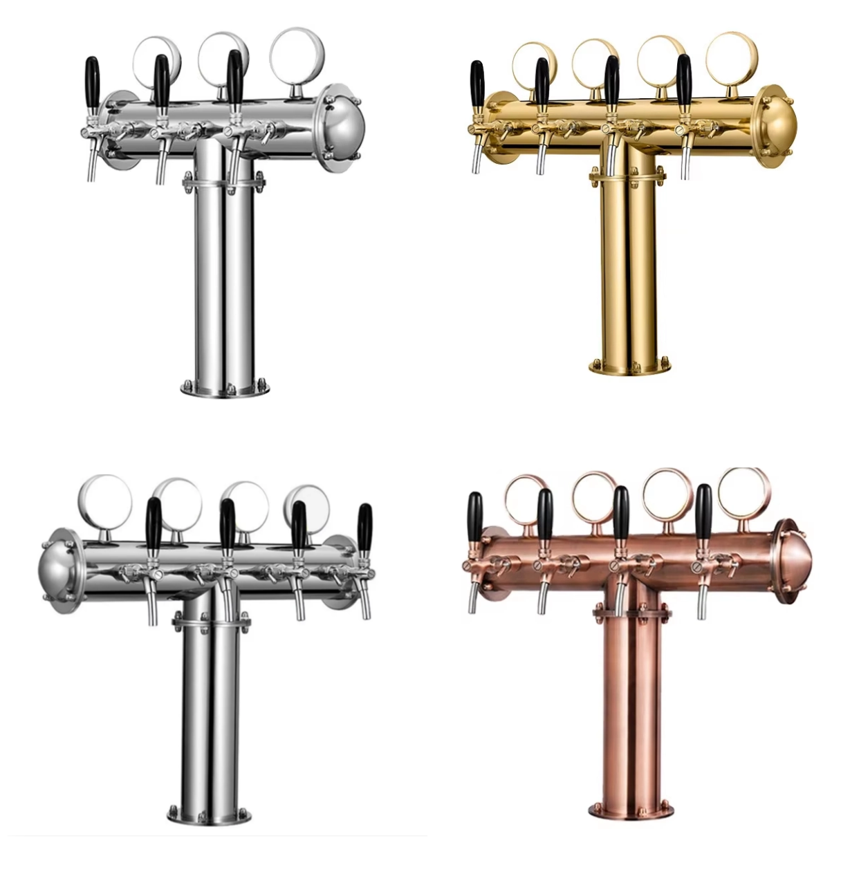 T Type Beer Tower | Stainless Steel Draft Beer Dispensing Tower