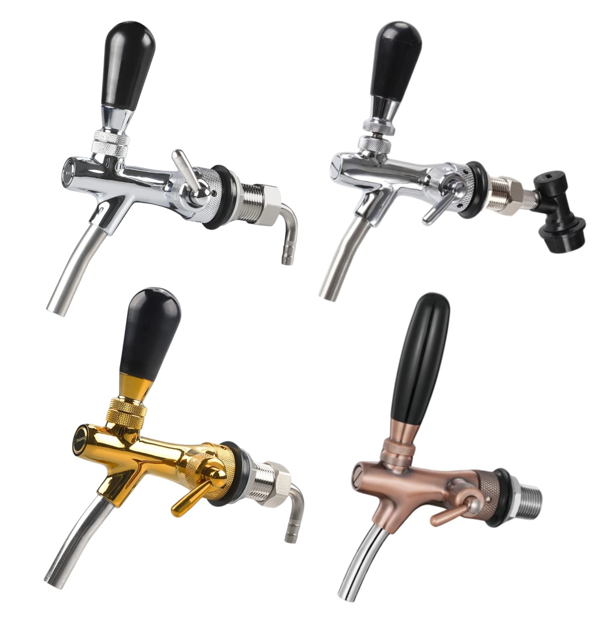 Draft Beer Adjustable Faucet | Stainless Steel Flow Control Beer Tap