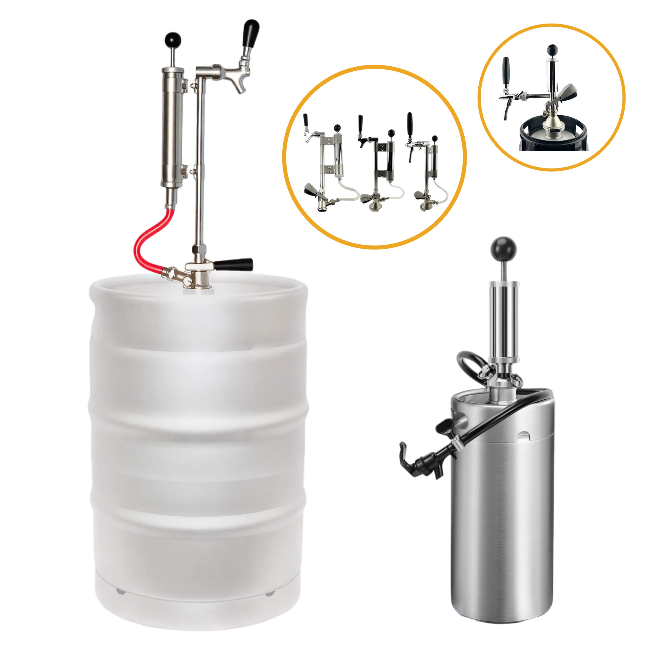Party Pump Dispensers Set | Beverage Pump Dispenser for Parties, Events & Home