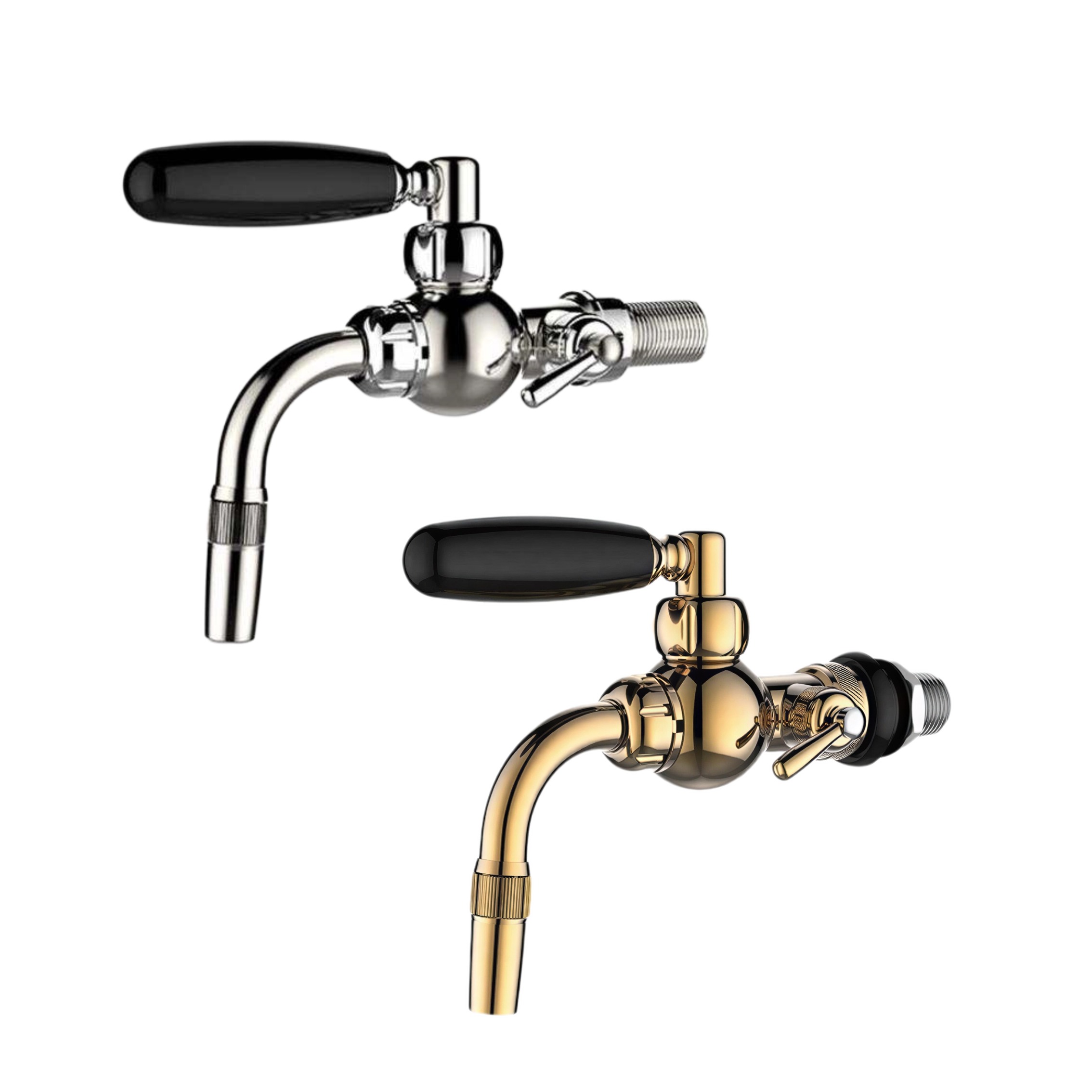 Euro Faucet with Flow Control for Bar Beer Dispensing Systems